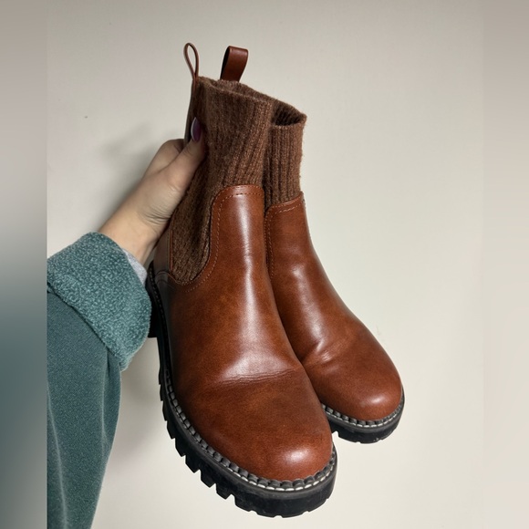 Universal Thread Daphne Sock Boots Brown - Picture 2 of 4